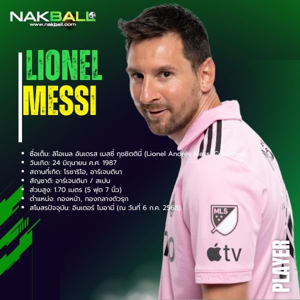 นักบอล ลิโอเนล เมสซี่