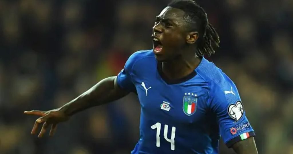 เส้นทางในนามทีมชาติ มอยเซ่ คีน